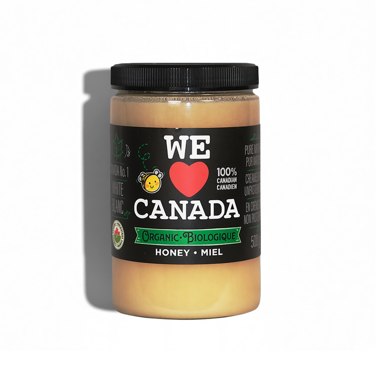 ORGANIC CREAMED HONEY – 500G JAR