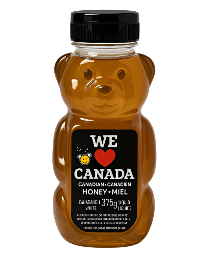 REGULAR LIQUID HONEY 375G BEAR