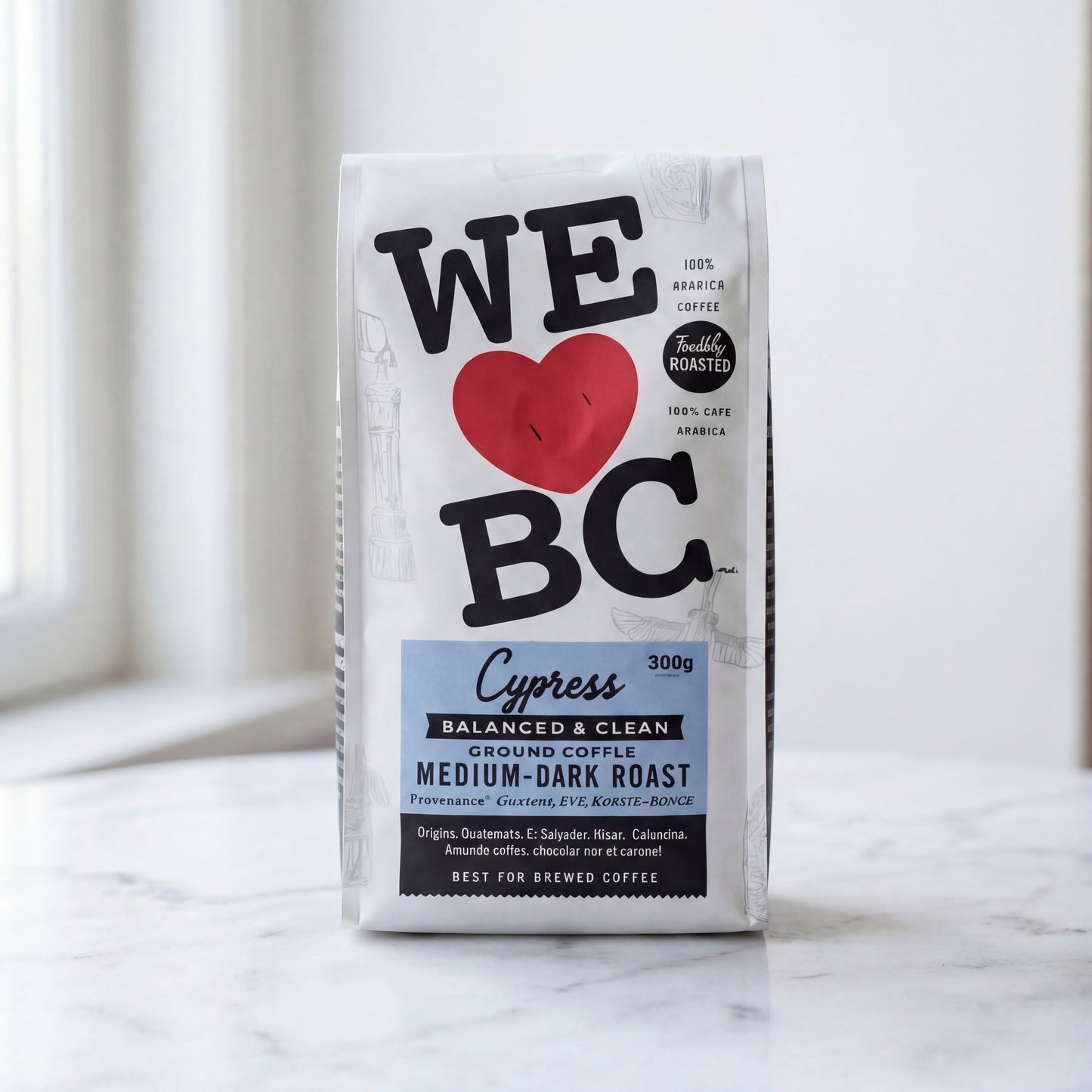 CYPRESS MEDIUM DARK ROAST WHOLE BEAN COFFEE