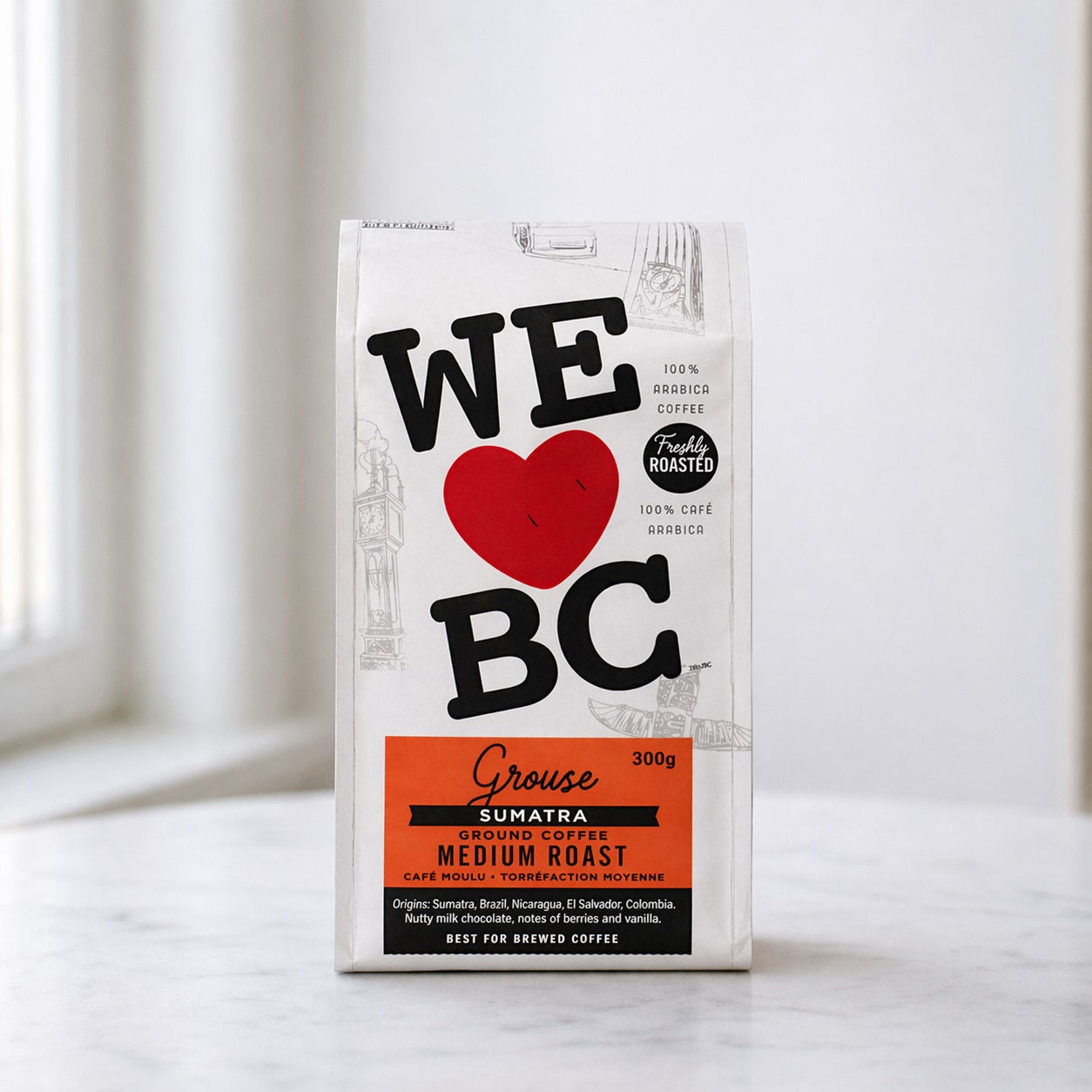 GROUSE MEDIUM ROAST GROUND COFFEE