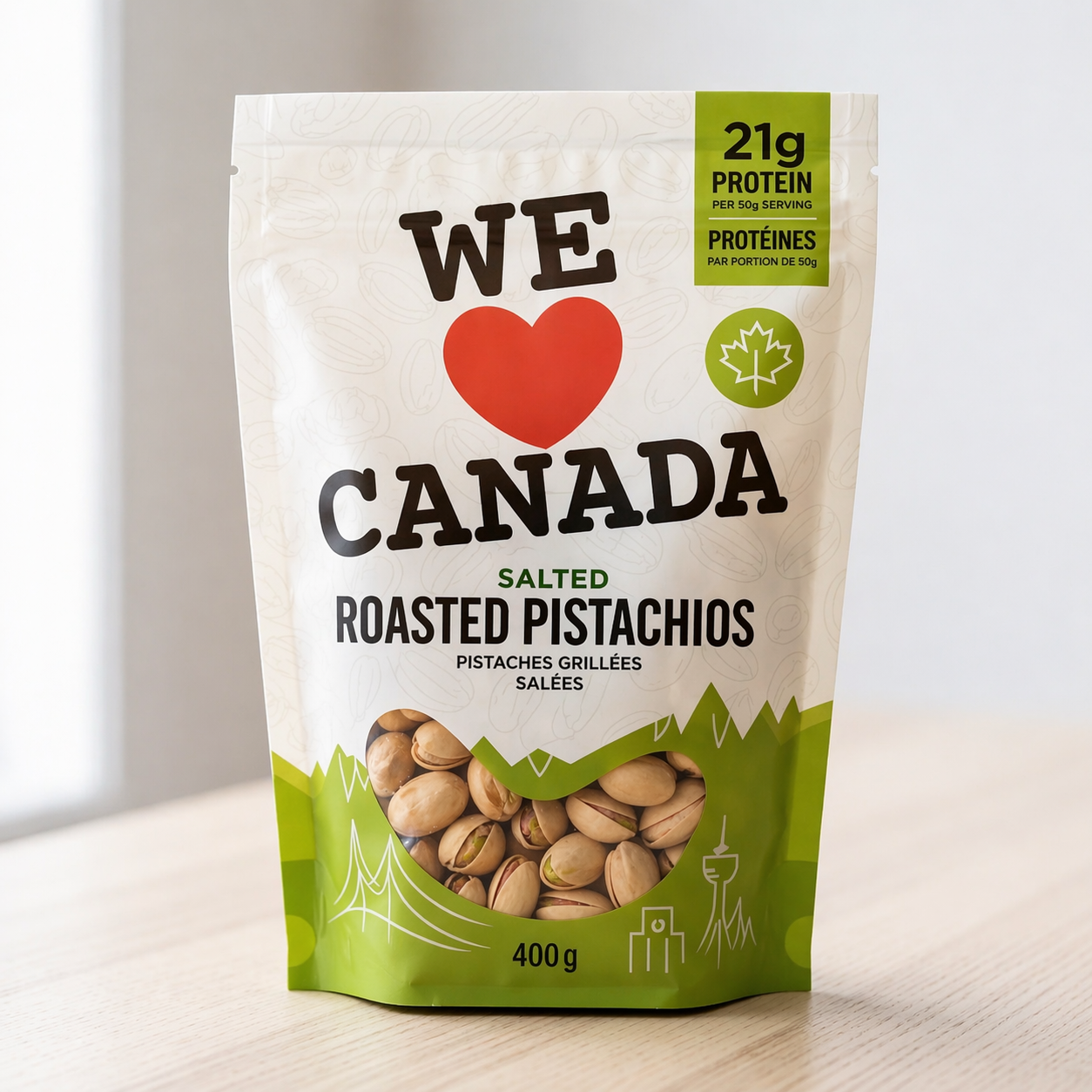 SALTED ROASTED PISTACHIOS