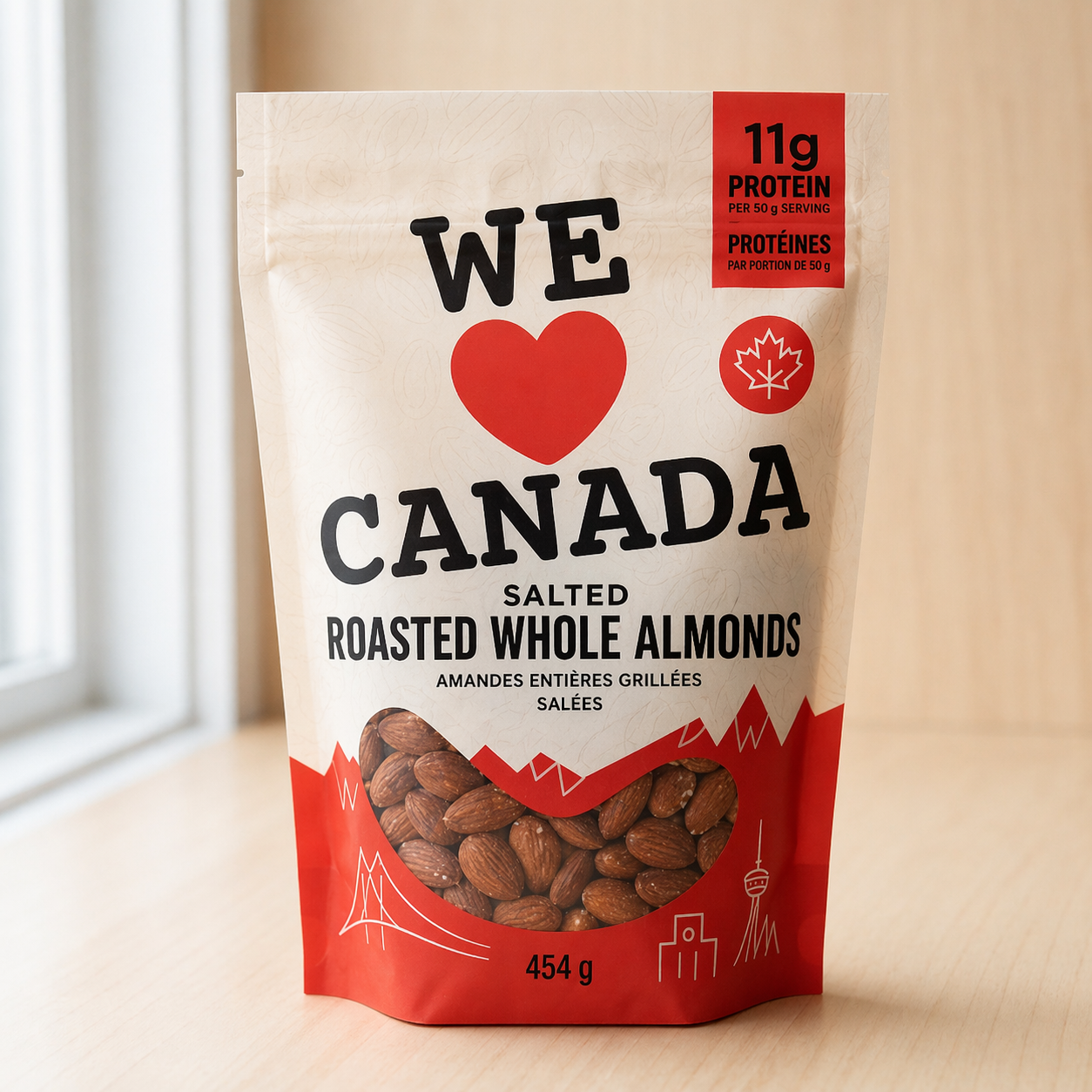 SALTED ROASTED ALMONDS