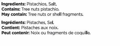 SALTED ROASTED PISTACHIOS